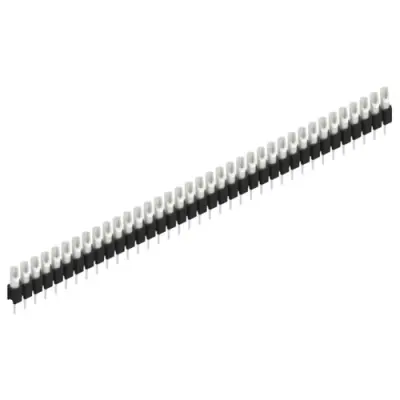 Pin header, 37 pole, pitch 2.54 mm, straight, black, MK 04 37 Z - 1
