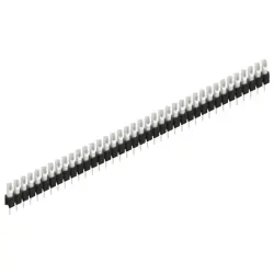 Pin header, 38 pole, pitch 2.54 mm, straight, black, MK 04 38 Z