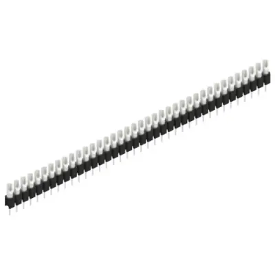 Pin header, 38 pole, pitch 2.54 mm, straight, black, MK 04 38 Z - 1