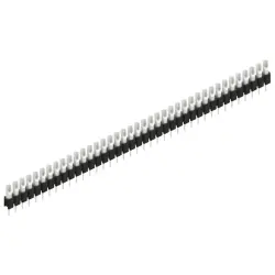 Pin header, 39 pole, pitch 2.54 mm, straight, black, MK 04 39 Z