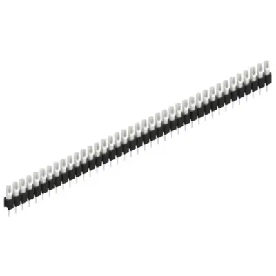 Pin header, 39 pole, pitch 2.54 mm, straight, black, MK 04 39 Z - 1