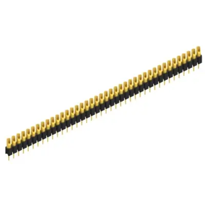 Pin header, 40 pole, pitch 2.54 mm, straight, black, MK 04 40 G - 1