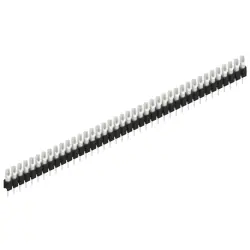 Pin header, 40 pole, pitch 2.54 mm, straight, black, MK 04 40 Z