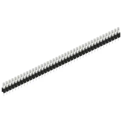 Pin header, 40 pole, pitch 2.54 mm, straight, black, MK 04 40 Z - 1