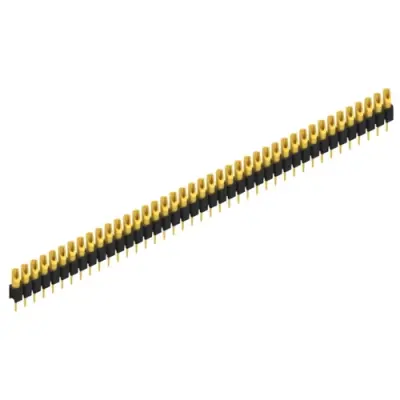 Pin header, 41 pole, pitch 2.54 mm, straight, black, MK 04 41 G - 1