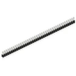 Pin header, 41 pole, pitch 2.54 mm, straight, black, MK 04 41 Z