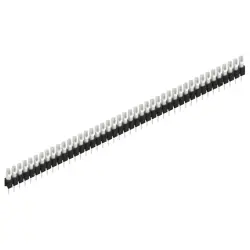 Pin header, 43 pole, pitch 2.54 mm, straight, black, MK 04 43 Z