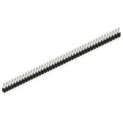 Pin header, 43 pole, pitch 2.54 mm, straight, black, MK 04 43 Z - 1
