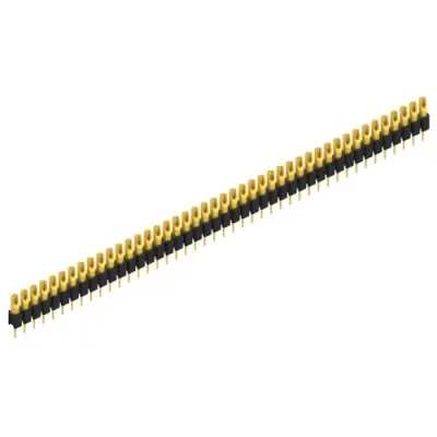 Pin header, 44 pole, pitch 2.54 mm, straight, black, MK 04 44 G - 1