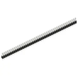 Pin header, 44 pole, pitch 2.54 mm, straight, black, MK 04 44 Z