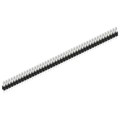 Pin header, 44 pole, pitch 2.54 mm, straight, black, MK 04 44 Z - 1
