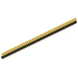 Pin header, 45 pole, pitch 2.54 mm, straight, black, MK 04 45 G