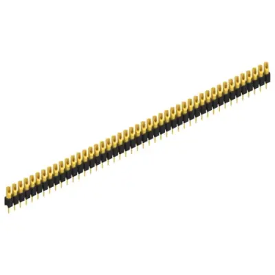 Pin header, 45 pole, pitch 2.54 mm, straight, black, MK 04 45 G - 1