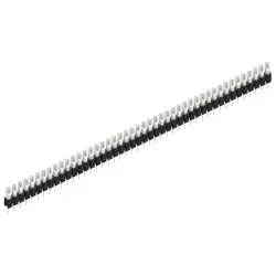 Pin header, 45 pole, pitch 2.54 mm, straight, black, MK 04 45 Z