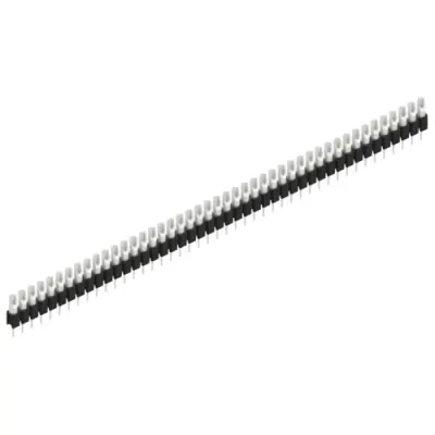 Pin header, 45 pole, pitch 2.54 mm, straight, black, MK 04 45 Z - 1