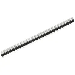 Pin header, 47 pole, pitch 2.54 mm, straight, black, MK 04 47 Z