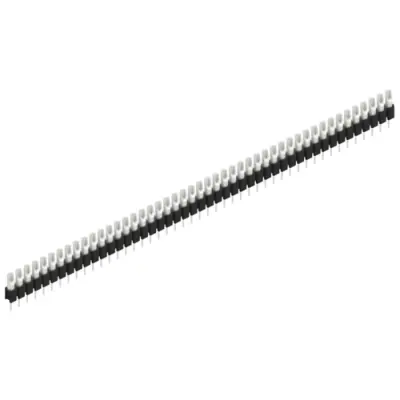 Pin header, 47 pole, pitch 2.54 mm, straight, black, MK 04 47 Z - 1