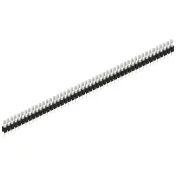 Pin header, 48 pole, pitch 2.54 mm, straight, black, MK 04 48 Z