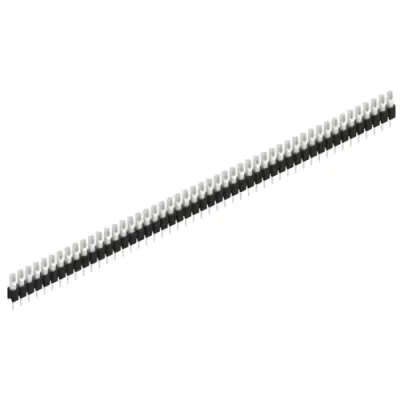 Pin header, 49 pole, pitch 2.54 mm, straight, black, MK 04 49 Z - 1