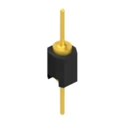 Pin header, 1 pole, pitch 2.54 mm, straight, black, MK 05 1 G