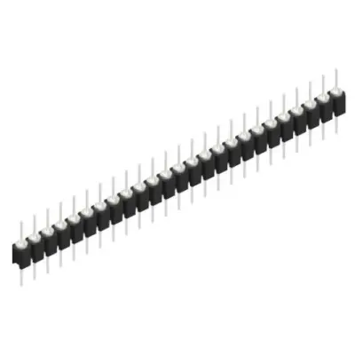 Pin header, 25 pole, pitch 2.54 mm, straight, black, MK 05 25 Z - 1