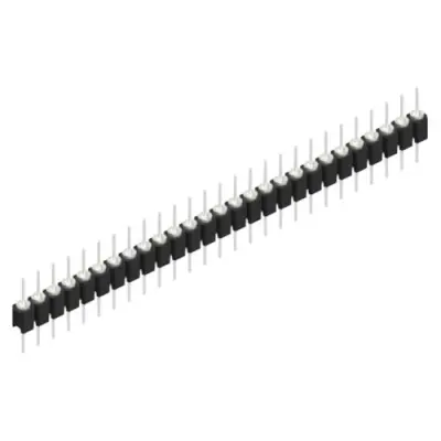 Pin header, 27 pole, pitch 2.54 mm, straight, black, MK 05 27 Z - 1