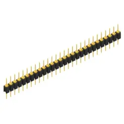 Pin header, 28 pole, pitch 2.54 mm, straight, black, MK 05 28 G