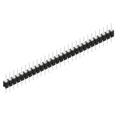 Pin header, 28 pole, pitch 2.54 mm, straight, black, MK 05 28 Z - 1