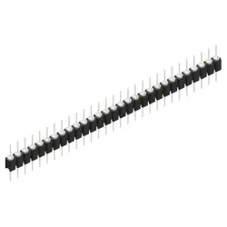 Pin header, 29 pole, pitch 2.54 mm, straight, black, MK 05 29 Z