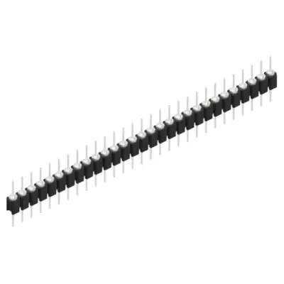 Pin header, 29 pole, pitch 2.54 mm, straight, black, MK 05 29 Z - 1