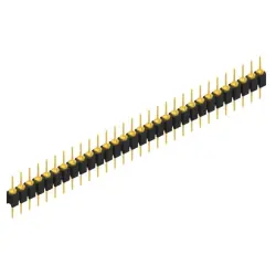 Pin header, 30 pole, pitch 2.54 mm, straight, black, MK 05 30 G