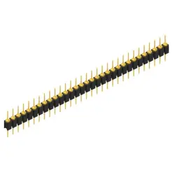 Pin header, 31 pole, pitch 2.54 mm, straight, black, MK 05 31 G
