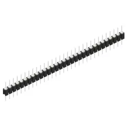 Pin header, 31 pole, pitch 2.54 mm, straight, black, MK 05 31 Z