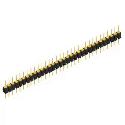Pin header, 32 pole, pitch 2.54 mm, straight, black, MK 05 32 G - 1