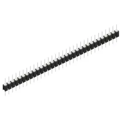 Pin header, 32 pole, pitch 2.54 mm, straight, black, MK 05 32 Z