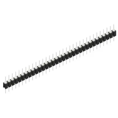 Pin header, 33 pole, pitch 2.54 mm, straight, black, MK 05 33 Z - 1