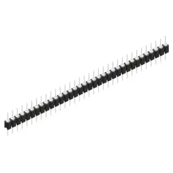 Pin header, 34 pole, pitch 2.54 mm, straight, black, MK 05 34 Z