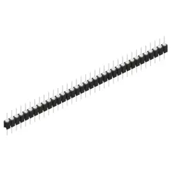 Pin header, 35 pole, pitch 2.54 mm, straight, black, MK 05 35 Z