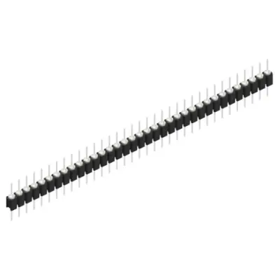 Pin header, 35 pole, pitch 2.54 mm, straight, black, MK 05 35 Z - 1