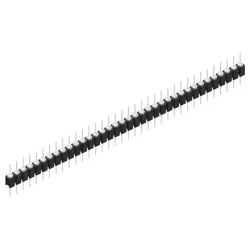 Pin header, 36 pole, pitch 2.54 mm, straight, black, MK 05 36 Z