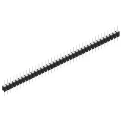 Pin header, 37 pole, pitch 2.54 mm, straight, black, MK 05 37 Z