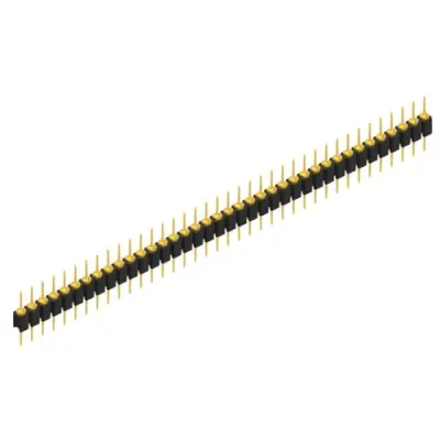 Pin header, 38 pole, pitch 2.54 mm, straight, black, MK 05 38 G - 1