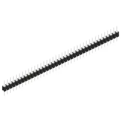 Pin header, 38 pole, pitch 2.54 mm, straight, black, MK 05 38 Z