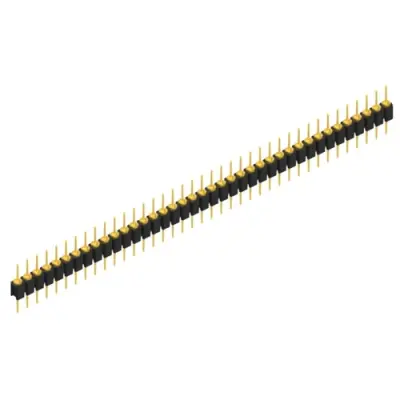 Pin header, 39 pole, pitch 2.54 mm, straight, black, MK 05 39 G - 1