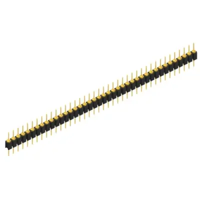 Pin header, 40 pole, pitch 2.54 mm, straight, black, MK 05 40 G - 1