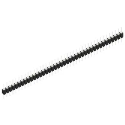 Pin header, 40 pole, pitch 2.54 mm, straight, black, MK 05 40 Z - 1