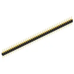 Pin header, 41 pole, pitch 2.54 mm, straight, black, MK 05 41 G