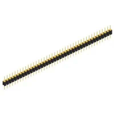 Pin header, 41 pole, pitch 2.54 mm, straight, black, MK 05 41 G - 1