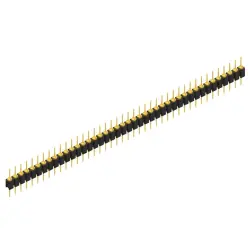 Pin header, 42 pole, pitch 2.54 mm, straight, black, MK 05 42 G