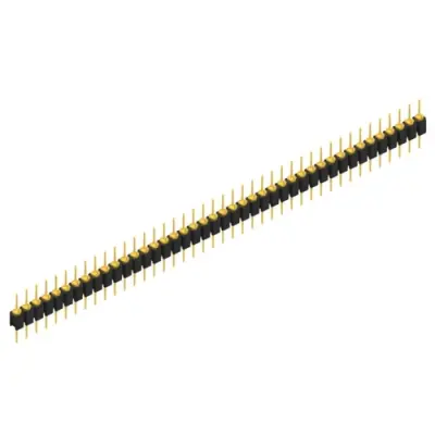 Pin header, 42 pole, pitch 2.54 mm, straight, black, MK 05 42 G - 1